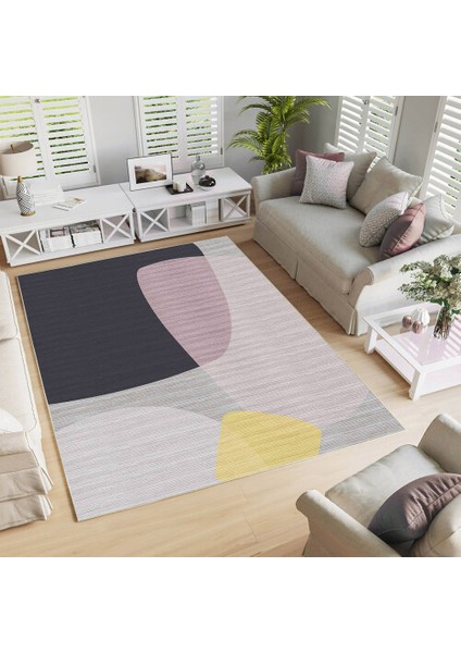Dekoratif Pamuklu Dokuma Taban Modern Yıkanabilir Leke Tutmaz Ince Makine Dokuması Halı,kilim