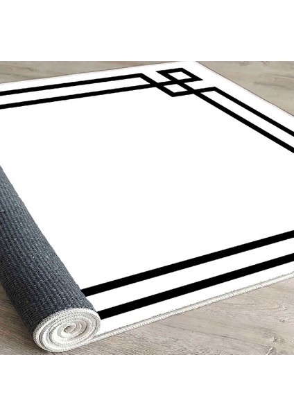 Dekoratif Pamuklu Dokuma Taban Modern Yıkanabilir Leke Tutmaz Ince Makine Dokuması Halı indirimleri