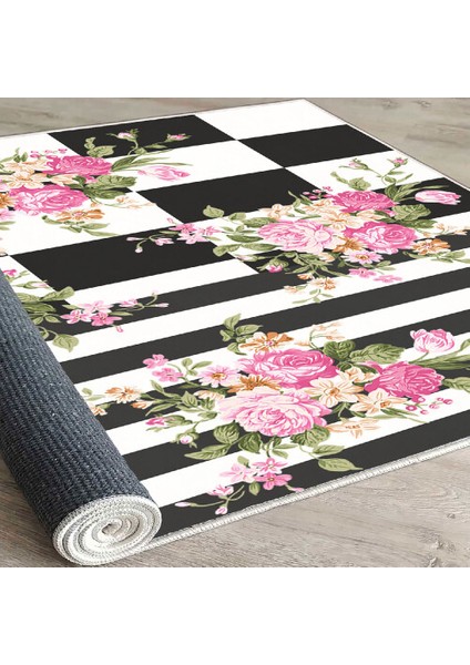 Dekoratif Pamuklu Dokuma Taban Modern Yıkanabilir Leke Tutmaz Ince Makine Dokuması Halı indirimleri