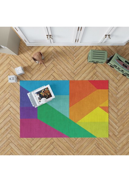 Dekoratif Pamuklu Dokuma Taban Modern Yıkanabilir Leke Tutmaz Ince Makine Dokuması Halı fiyatları