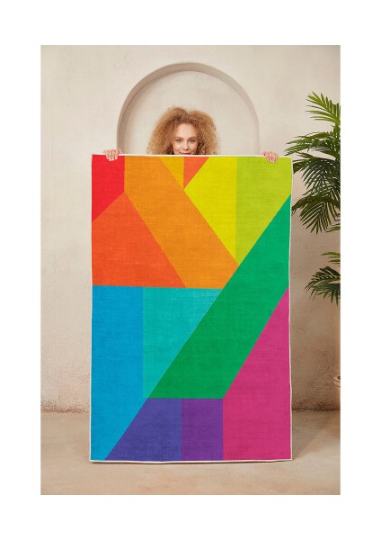 Dekoratif Pamuklu Dokuma Taban Modern Yıkanabilir Leke Tutmaz Ince Makine Dokuması Halı modelleri