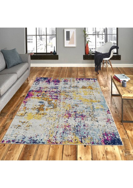 Dekoratif Pamuklu Dokuma Taban Modern Yıkanabilir Leke Tutmaz Ince Makine Dokuması Halı