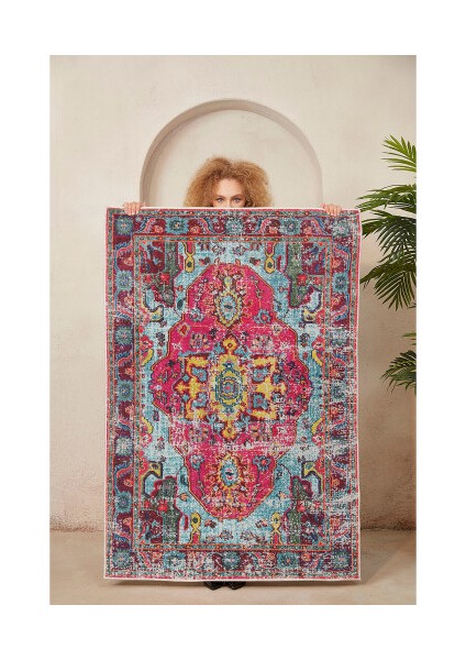 Dekoratif Pamuklu Dokuma Taban Modern Yıkanabilir Leke Tutmaz Ince Makine Dokuması Halı modelleri