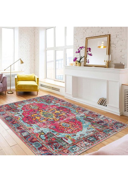 Dekoratif Pamuklu Dokuma Taban Modern Yıkanabilir Leke Tutmaz Ince Makine Dokuması Halı