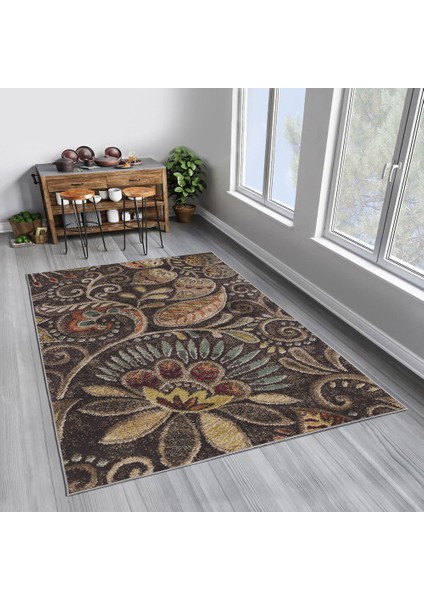 Dekoratif Pamuklu Dokuma Taban Modern Yıkanabilir Leke Tutmaz Ince Makine Dokuması Halı