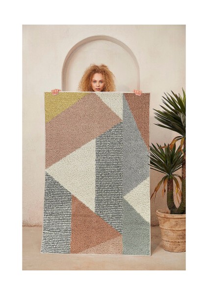 Dekoratif Pamuklu Dokuma Taban Modern Yıkanabilir Leke Tutmaz Ince Makine Dokuması Halı modelleri