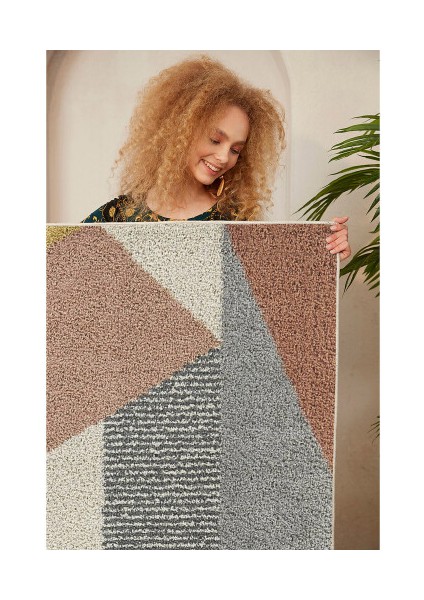 Dekoratif Pamuklu Dokuma Taban Modern Yıkanabilir Leke Tutmaz Ince Makine Dokuması Halı fırsatları