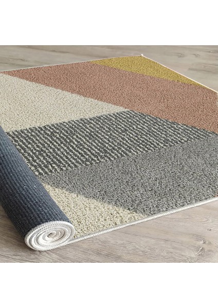 Dekoratif Pamuklu Dokuma Taban Modern Yıkanabilir Leke Tutmaz Ince Makine Dokuması Halı indirimleri