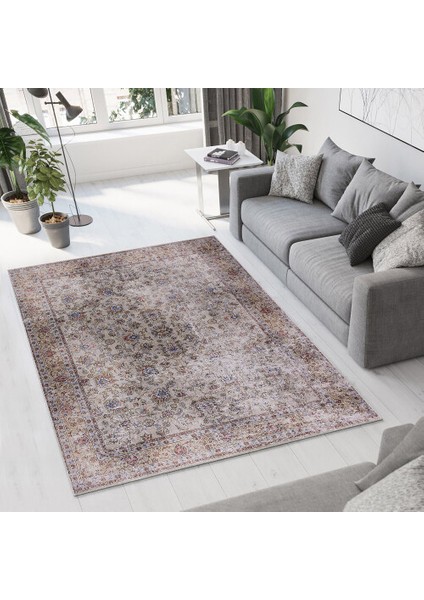 Dekoratif Pamuklu Dokuma Taban Modern Yıkanabilir Leke Tutmaz Ince Makine Dokuması Halı