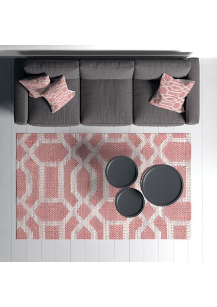 Dekoratif Pamuklu Dokuma Taban Modern Yıkanabilir Leke Tutmaz Ince Makine Dokuması Halı fiyatları