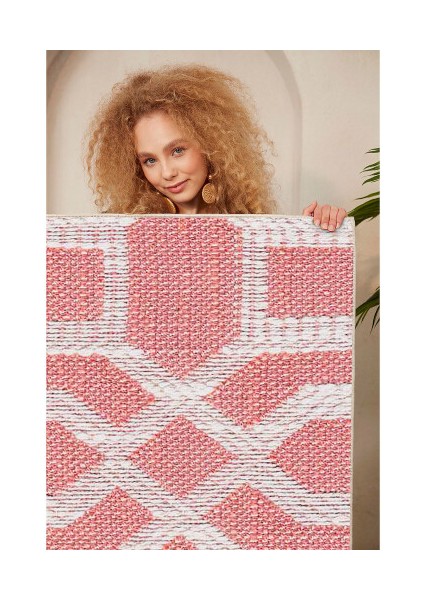 Dekoratif Pamuklu Dokuma Taban Modern Yıkanabilir Leke Tutmaz Ince Makine Dokuması Halı fırsatları