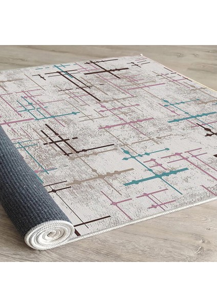 Dekoratif Pamuklu Dokuma Taban Modern Yıkanabilir Leke Tutmaz Ince Makine Dokuması Halı indirimleri