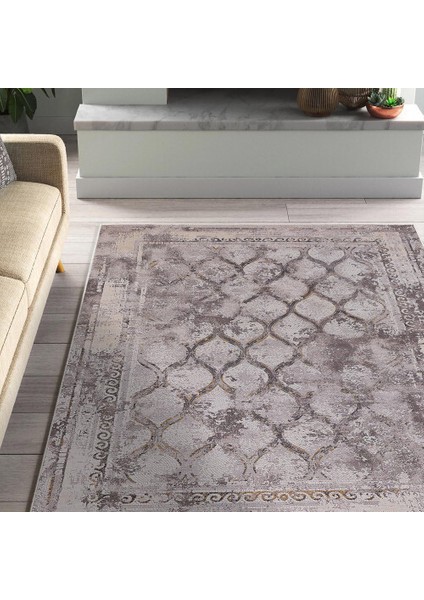 Dekoratif Pamuklu Dokuma Taban Modern Yıkanabilir Leke Tutmaz Ince Makine Dokuması Halı