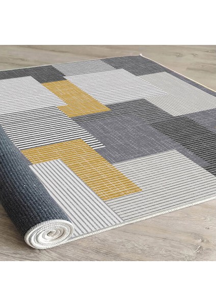 Dekoratif Pamuklu Dokuma Taban Modern Yıkanabilir Leke Tutmaz Ince Makine Dokuması Halı,kilim