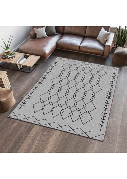 Dekoratif Pamuklu Dokuma Taban Modern Yıkanabilir Leke Tutmaz Ince Makine Dokuması Halı,kilim