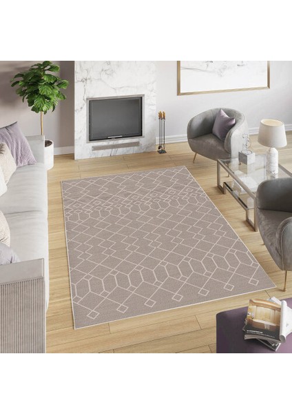 Dekoratif Pamuklu Dokuma Taban Modern Yıkanabilir Leke Tutmaz Ince Makine Dokuması Halı,kilim