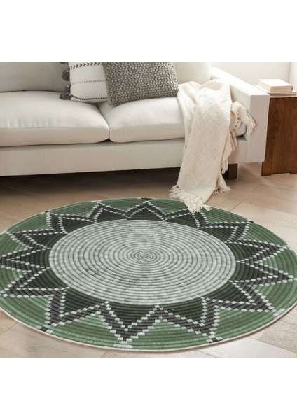 Dekoratif Pamuklu Dokuma Taban Modern Yıkanabilir Leke Tutmaz Ince Makine Dokuması Halı