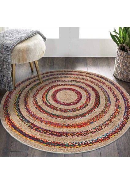 Dekoratif Pamuklu Dokuma Taban Modern Yıkanabilir Leke Tutmaz Ince Makine Dokuması Halı