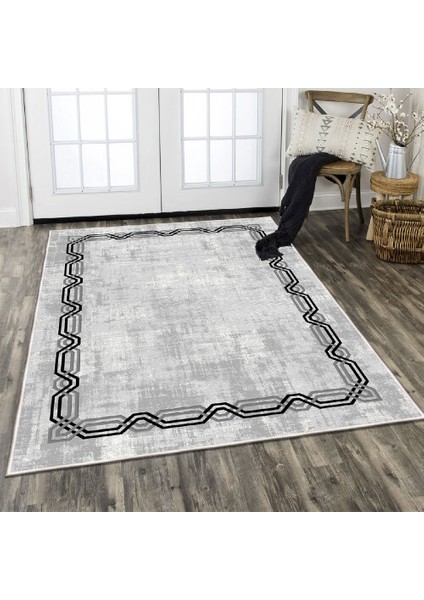 Dekoratif Pamuklu Dokuma Taban Modern Yıkanabilir Leke Tutmaz Ince Makine Dokuması Halı