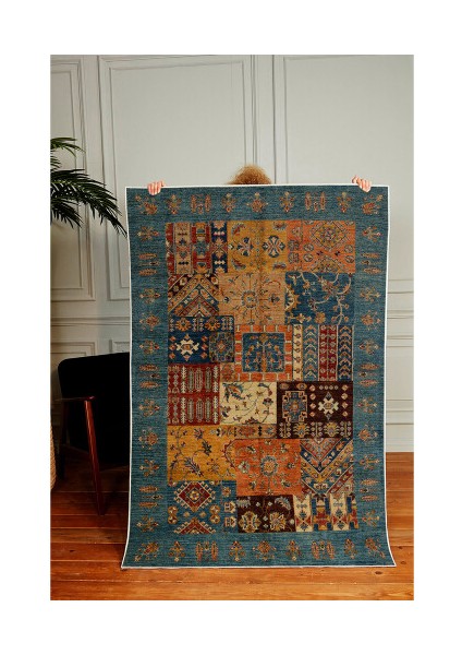 Dekoratif Pamuklu Dokuma Taban Modern Yıkanabilir Leke Tutmaz Ince Makine Dokuması Halı modelleri