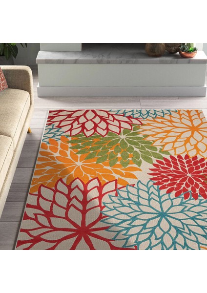 Dekoratif Pamuklu Dokuma Taban Modern Yıkanabilir Leke Tutmaz Ince Makine Dokuması Halı