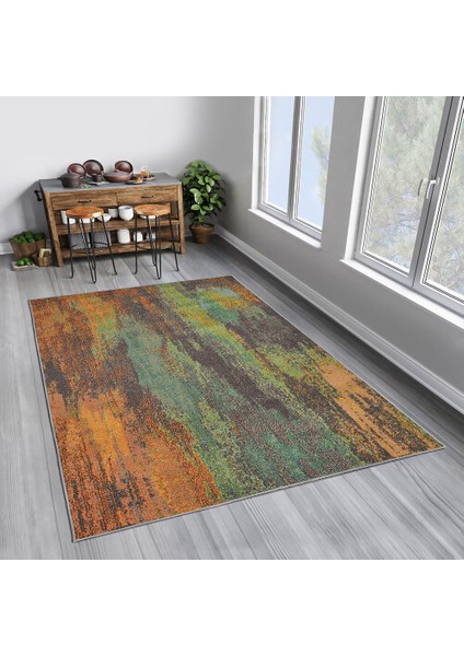 Dekoratif Pamuklu Dokuma Taban Modern Yıkanabilir Leke Tutmaz Ince Makine Dokuması Halı