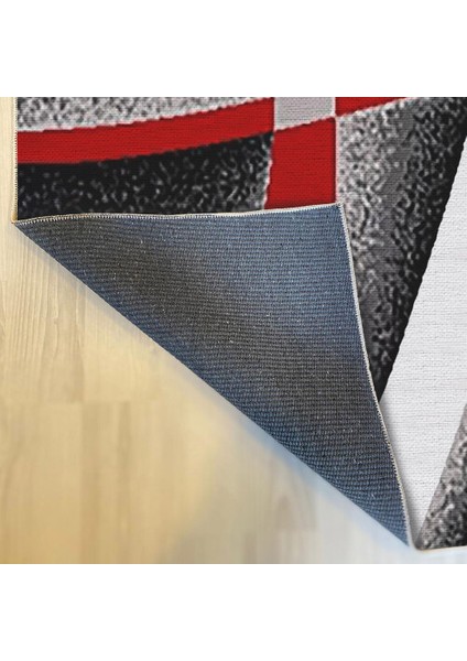 Dekoratif Pamuklu Dokuma Taban Modern Yıkanabilir Leke Tutmaz Ince Makine Dokuması Halı