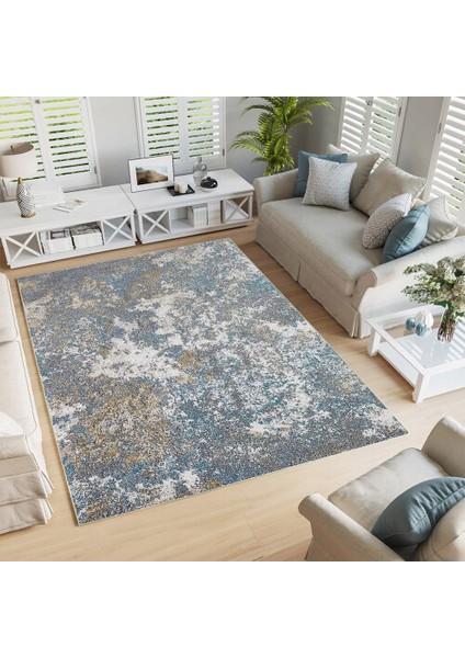 Dekoratif Pamuklu Dokuma Taban Modern Yıkanabilir Leke Tutmaz Ince Makine Dokuması Halı