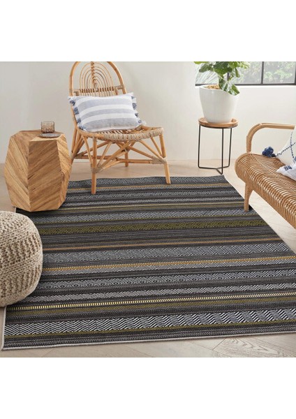 Dekoratif Pamuklu Dokuma Taban Modern Yıkanabilir Leke Tutmaz Ince Makine Dokuması Halı