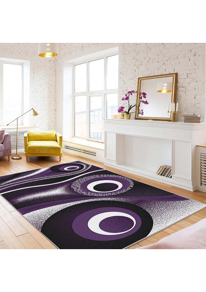 Dekoratif Pamuklu Dokuma Taban Modern Yıkanabilir Leke Tutmaz Ince Makine Dokuması Halı