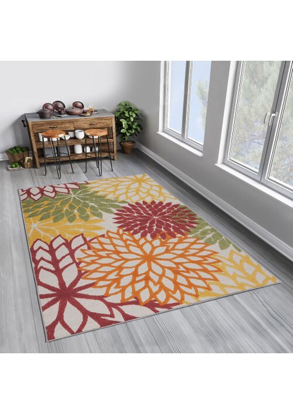 Dekoratif Pamuklu Dokuma Taban Modern Yıkanabilir Leke Tutmaz Ince Makine Dokuması Halı