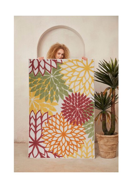 Dekoratif Pamuklu Dokuma Taban Modern Yıkanabilir Leke Tutmaz Ince Makine Dokuması Halı modelleri