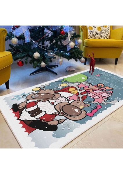 Dekoratif Pamuklu Dokuma Taban Modern Yıkanabilir Leke Tutmaz Ince Makine Dokuması Halı