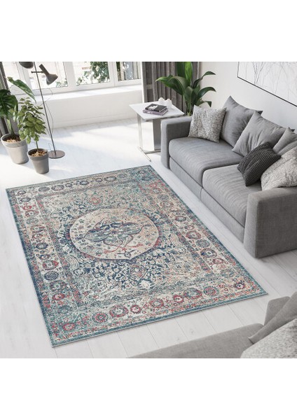 Dekoratif Pamuklu Dokuma Taban Modern Yıkanabilir Leke Tutmaz Ince Makine Dokuması Halı