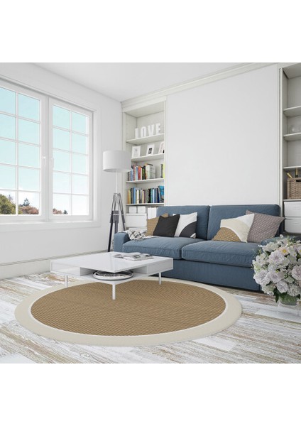 Dekoratif Pamuklu Dokuma Taban Modern Yıkanabilir Leke Tutmaz Ince Makine Dokuması Halı
