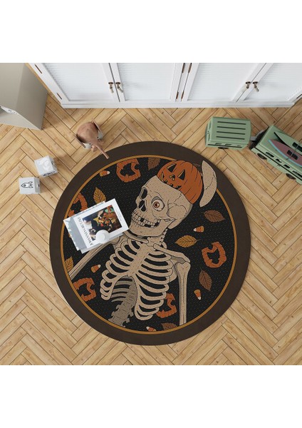 Dekoratif Pamuklu Dokuma Taban Modern Yıkanabilir Leke Tutmaz Ince Makine Dokuması Halı