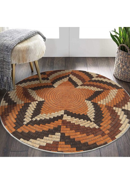 Dekoratif Pamuklu Dokuma Taban Modern Yıkanabilir Leke Tutmaz Ince Makine Dokuması Halı