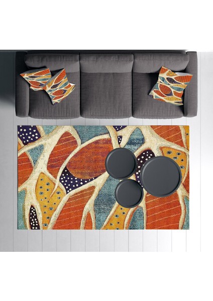 Dekoratif Pamuklu Dokuma Taban Modern Yıkanabilir Leke Tutmaz Ince Makine Dokuması Halı modelleri