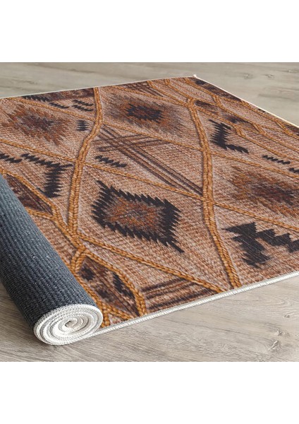 Dekoratif Pamuklu Dokuma Taban Modern Yıkanabilir Leke Tutmaz Ince Makine Dokuması Halı indirimleri