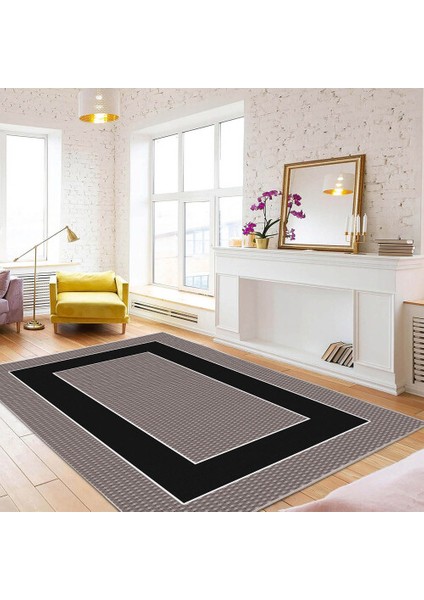 Dekoratif Pamuklu Dokuma Taban Modern Yıkanabilir Leke Tutmaz Ince Makine Dokuması Halı