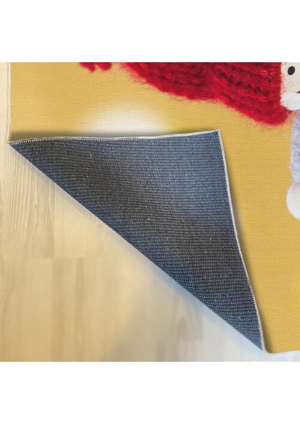 Dekoratif Pamuklu Dokuma Taban Modern Yıkanabilir Leke Tutmaz Ince Makine Dokuması Halı
