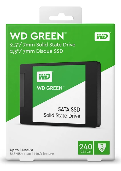 Wd 240GB 545MB Sata3 SSD