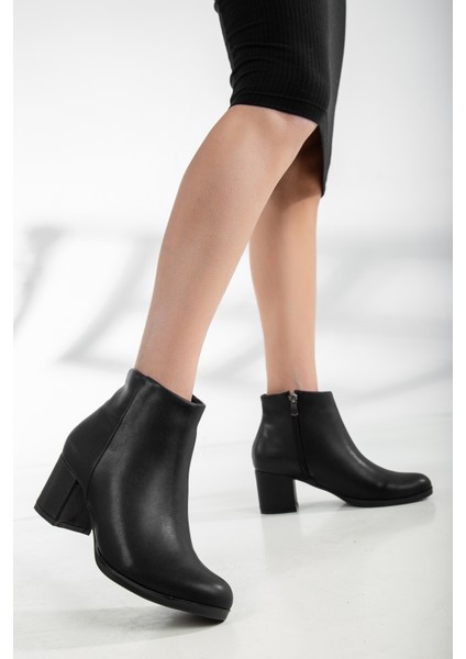 D0520 Garantili Kadın Soğuk Geçirmez Fermuarlı Bot