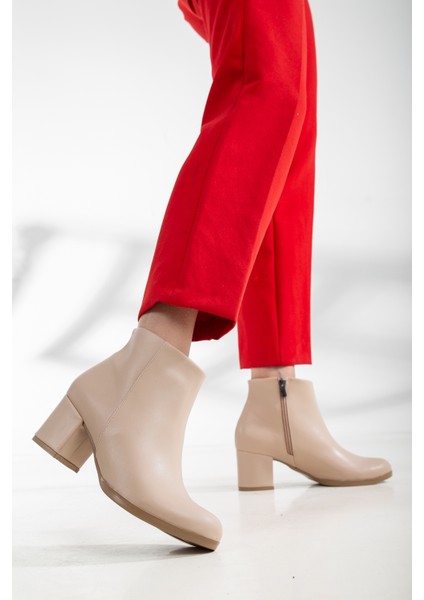 D0520 Garantili Kadın Soğuk Geçirmez Fermuarlı Bot