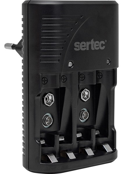 Sertec STC-C9V AA-AAA-2X9V Dörtlü Pil Şarj Aleti