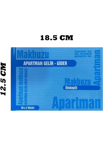 Gürmat Apartman Gelir-Gider Makbuzu 2/50 Otokopili Kod : 031