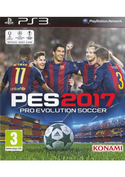 Pes 2017 Ps3 Oyun