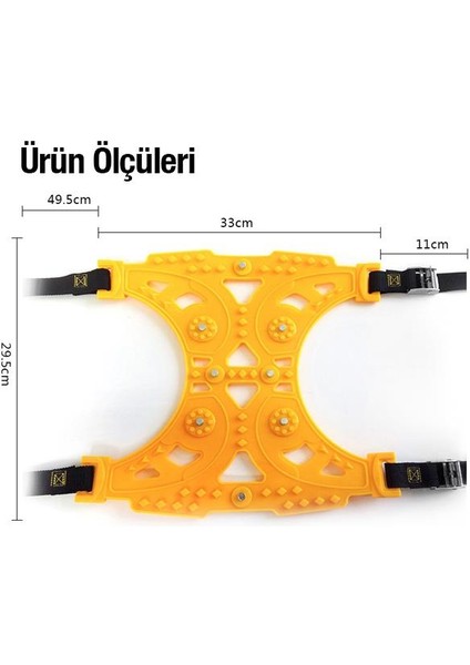 Polham 6 Adet Araç Lastik Zinciri, Kopmaz,kırılmaz Lastik Zinciri,kilit Sistemli Kar Lastik Zinciri