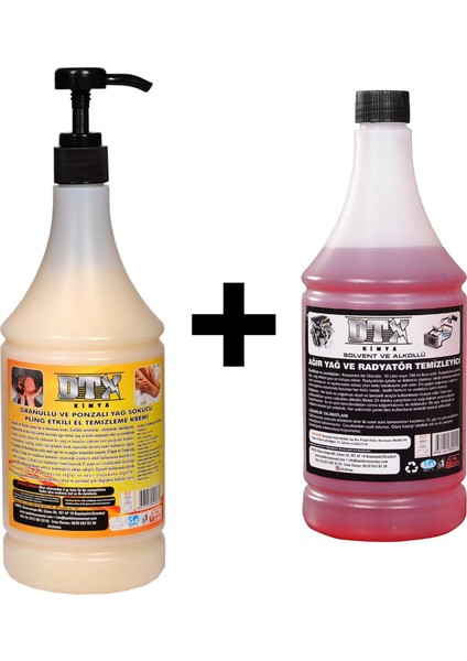 Granürlü El Temizleme Kremi ( Sabunu ) 1 kg & Alkollü Intercooler Temizleme Sıvısı 500 ml