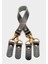 Siyah Gerçek Deri 55 cm Çift Sap Misu Model Antik Metal 1